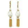 Hot Sale 🤩 Rachel Reinhardt 14K Plated 10-13mm Pearl Earrings 👩 Women 👏