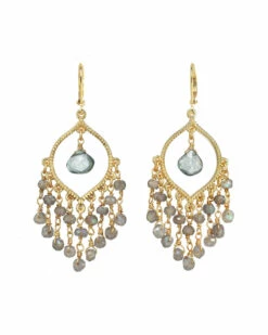 Wholesale 👏 Rachel Reinhardt 14K Over Silver Gemstone Chandelier Earrings 👩 Women 🌟