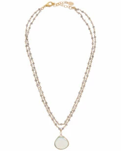 Deals 🎁 Rachel Reinhardt 14K Over Silver Gemstone Necklace 👩 Women Necklaces 😍