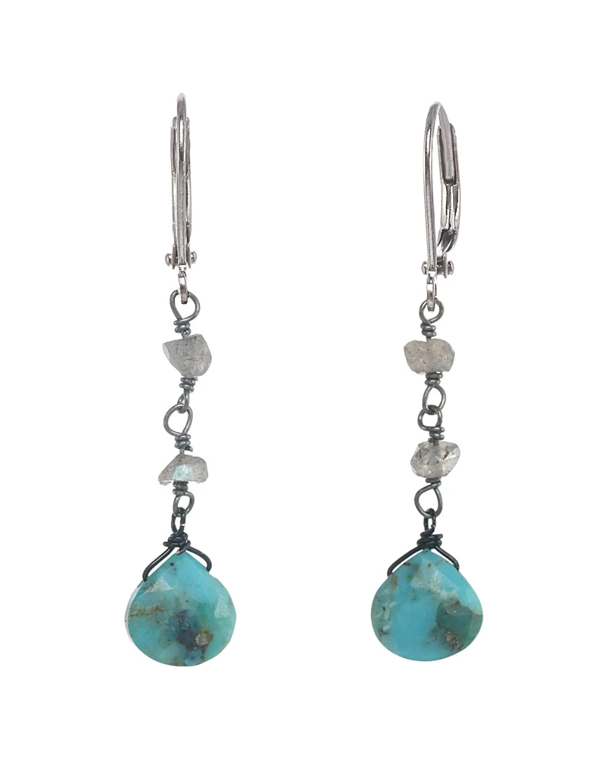 Coupon ๐ Rachel Reinhardt Plated Silver Turquoise Drop Earrings ๐ฉ Women โค๏ธ
