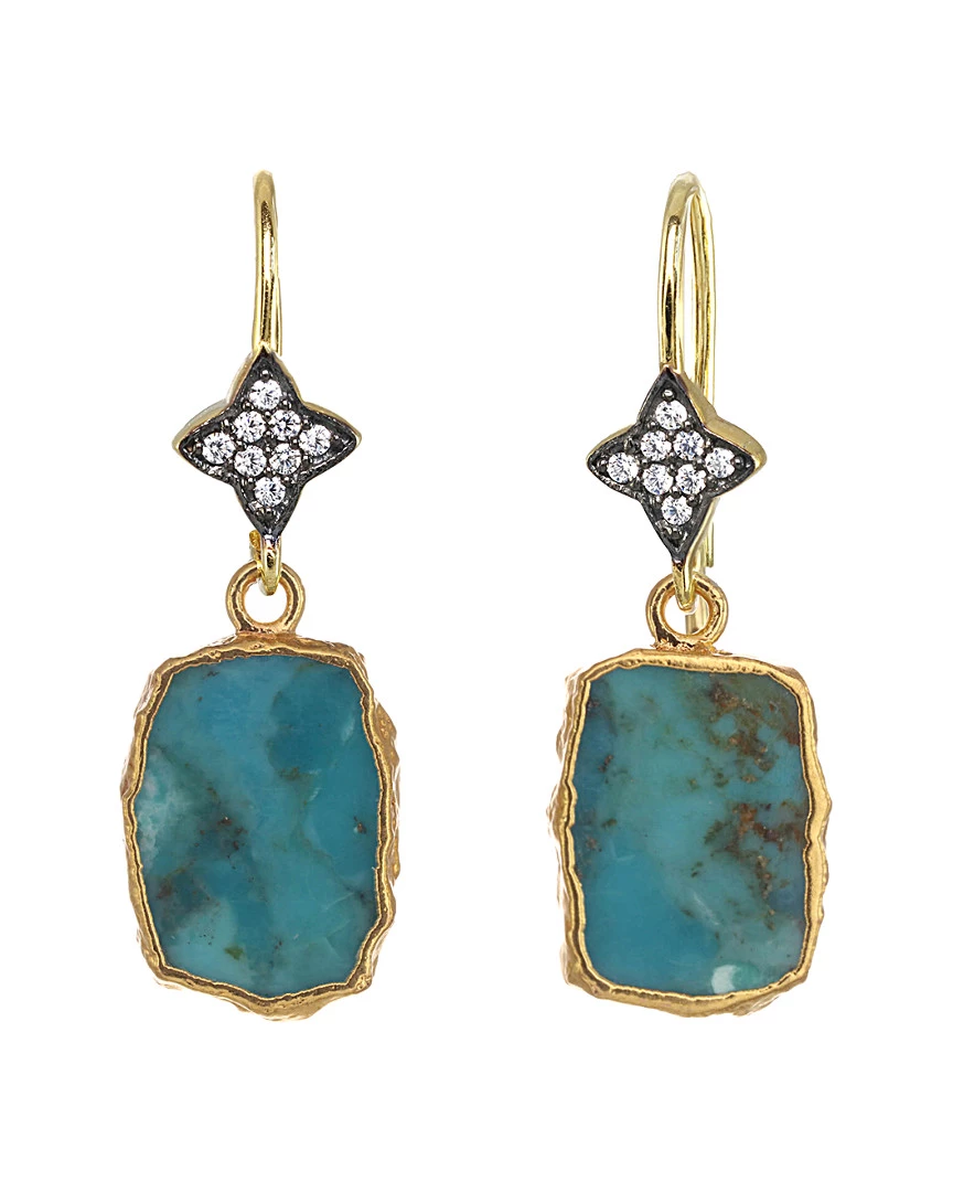 Outlet ๐ Rachel Reinhardt 14K Over Silver Turquoise Drop Earrings ๐ฉ Women ๐ฅฐ
