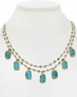 New 💯 Rachel Reinhardt 14K Over Silver Gemstone Necklace 👩 Women Necklaces 👏