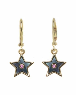 Cheapest 👏 Rachel Reinhardt CZ & Enamel Star Earrings 👩 Women ⭐