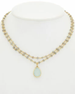 Best reviews of 🌟 Rachel Reinhardt 14K Over Silver Gemstone Necklace 👩 Women Necklaces ✔️