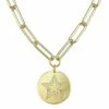Coupon 🛒 Rachel Reinhardt 14K Vermeil Enamel & CZ Pave Star Necklace 👩 Women Necklaces ✔️