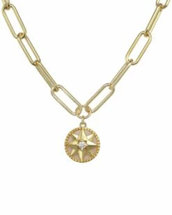 Best reviews of 🎁 Rachel Reinhardt 14K Vermeil Rose Quartz Enamel & CZ Star Pendant 👩 Women Necklaces 🎉