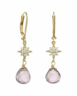 Best deal 🧨 Rachel Reinhardt Amethyst CZ Star Dangle Earrings 👩 Women 🥰