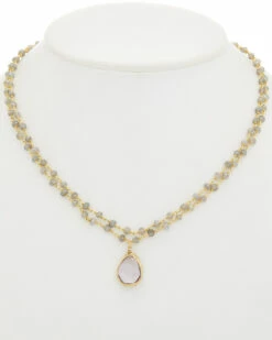 Discount 😀 Rachel Reinhardt 14K Over Silver Gemstone Necklace 👩 Women Necklaces 🎉