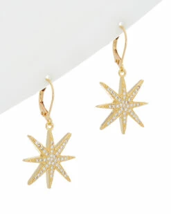 Promo ⌛ Rachel Reinhardt 14K Plated Star Earrings 👩 Women 😍