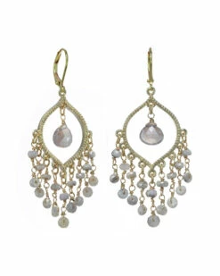Best Pirce 👏 Rachel Reinhardt 14K Over Silver Gemstone Chandelier Earrings 👩 Women 😀