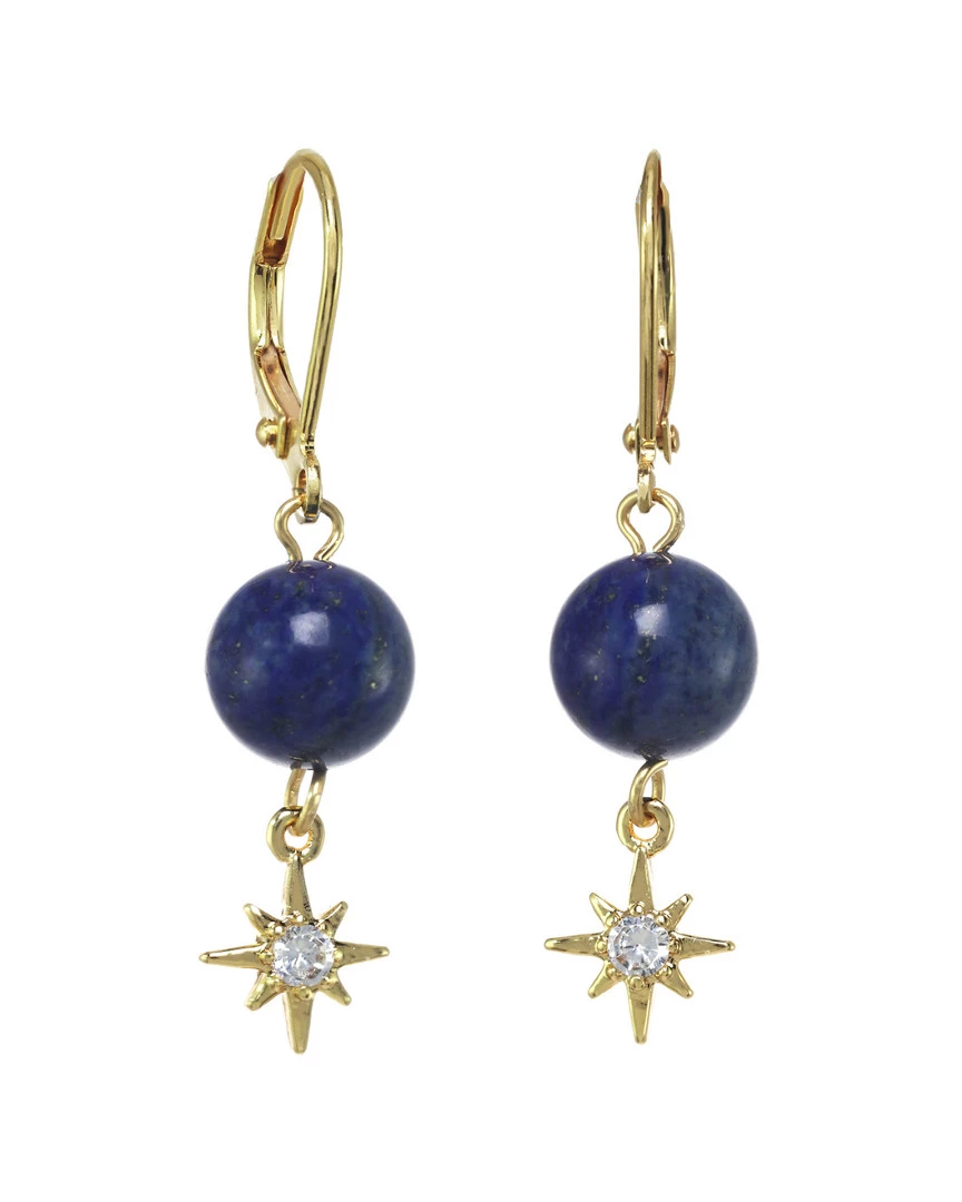 Wholesale ๐ Rachel Reinhardt 14K Over Silver Blue Lapis CZ Star Drop Earrings ๐ฉ Women โ๏ธ