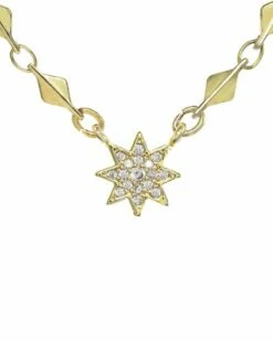 Best deal 😉 Rachel Reinhardt 14K Plated CZ Petite Star Necklace 👩 Women Necklaces 🔥