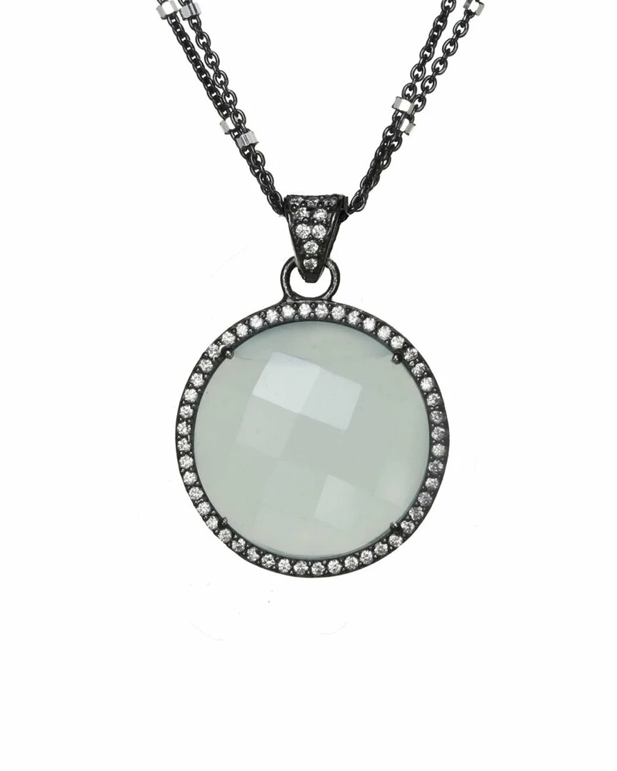 Cheap ๐ฅ Rachel Reinhardt Silver Chalcedony CZ Necklace ๐ฉ Women Necklaces ๐