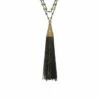 Best Sale 😉 Rachel Reinhardt Silver Pyrite Tassel Necklace 👩 Women Necklaces 🛒