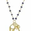 Best Pirce 🧨 Rachel Reinhardt 14K Over Silver Blue Lapis Lock & Key Necklace 👩 Women Necklaces ⭐