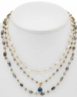 Top 10 🌟 Rachel Reinhardt 14K Over Silver Topaz Necklace 👩 Women Necklaces 🥰