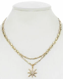 Best reviews of 👍 Rachel Reinhardt 14K Plated CZ Layered Star Necklace 👩 Women Necklaces 🔔