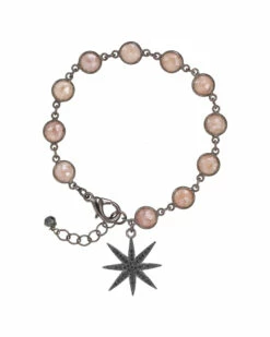 Top 10 💯 Rachel Reinhardt Gunmetal Plated Quartz & CZ Star Bracelet 👩 Women Bracelets ✔️
