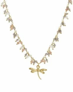 Coupon 🔥 Rachel Reinhardt 14K Over Silver Dragonfly Necklace 👩 Women Necklaces ✨