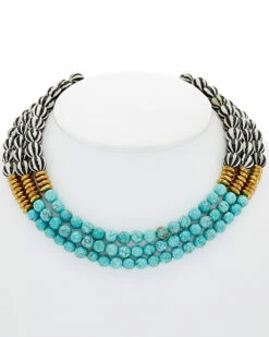 Hot Sale 💯 Rachel Reinhardt 14K Plated Gemstone Necklace 👩 Women Necklaces 🎁