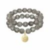 Budget ✨ Rachel Reinhardt 14K Over Silver Labradorite CZ Star Medallion Stretch Bracelet 👩 Women Bracelets 👍