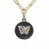 Budget 💯 Rachel Reinhardt Nightfall Collection 14K Over Silver CZ Butterfly Pendant Necklace 👩 Women Necklaces 👏