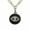 Cheap ✔️ Rachel Reinhardt Nightfall Collection 14K Over Silver CZ Evil Eye Pendant Necklace 👩 Women Necklaces 🎁