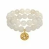 New 💯 Rachel Reinhardt Baby's Breath 14K Over Silver Gemstone CZ Star Stretch Bracelet 👩 Women Bracelets 🎉